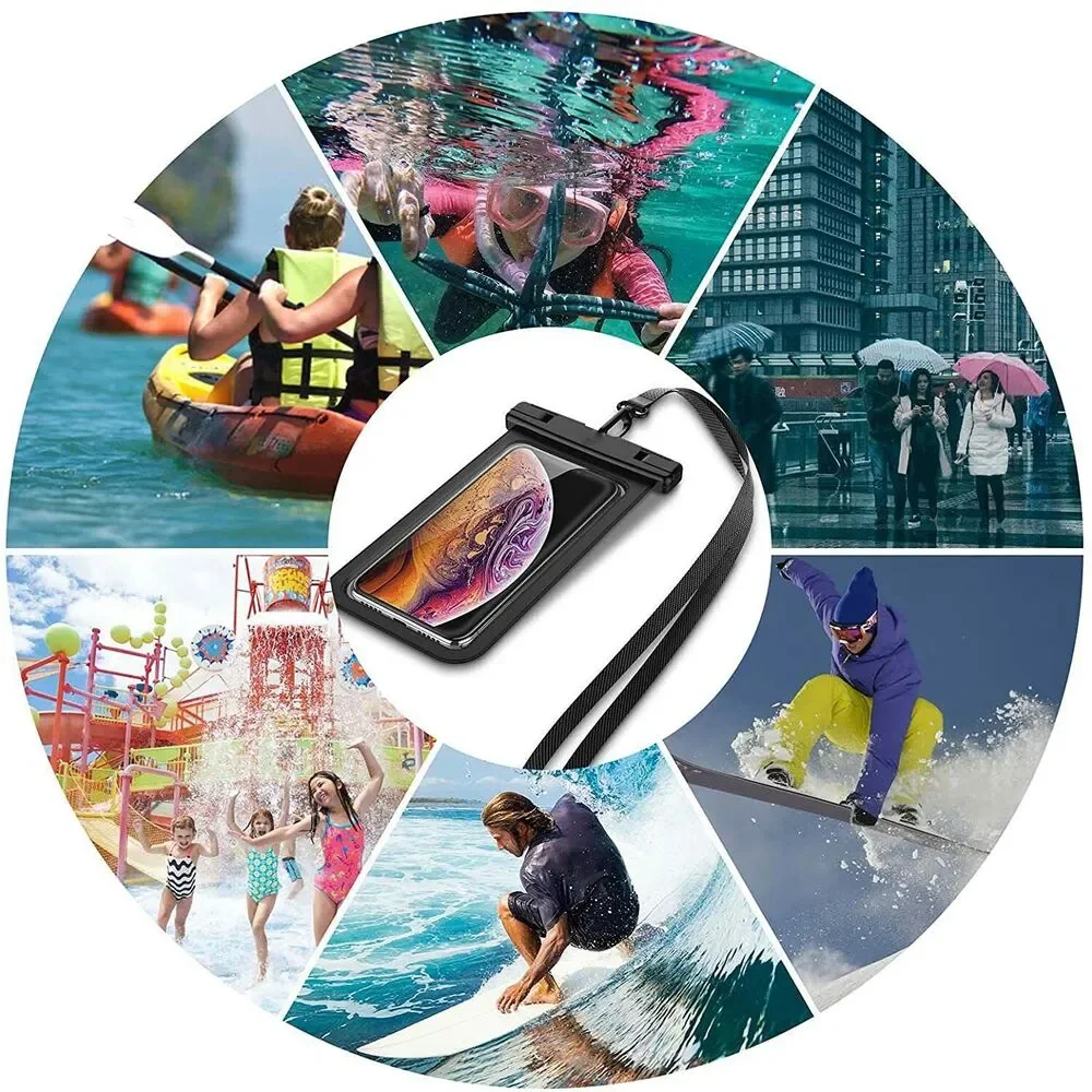 2 Pack Universal Waterproof Case,Waterproof Phone Pouch Compatible for iPhone